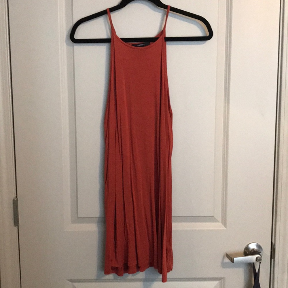 Burnt orange tunic/mini dress